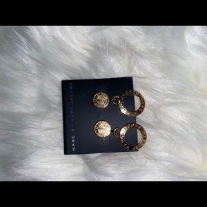 Women gold earrings